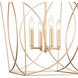Tracy 4 Light 18 inch Painted Modern Gold Indoor Pendant Ceiling Light